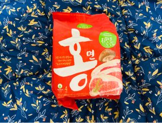 [풀무원] 자연은맛있다 정면, 백면, 홍면  세트 — 4.5점을 준 리뷰어가 2021년 4월 올린 사용 사진