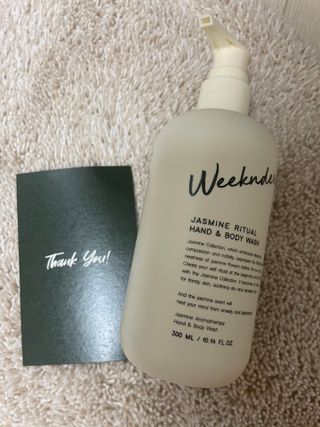 [위켄더스] 기분좋은 하루를 선사해주는 핸드& 바디워시 1종 랜덤발송 — 4점을 준 리뷰어가 2022년 4월 올린 사용 사진