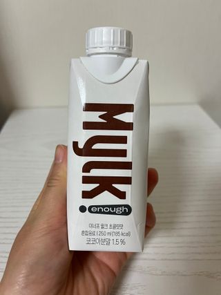 이너프 뮐크 초콜릿맛 — 5점을 준 리뷰어가 2022년 12월 올린 사용 사진