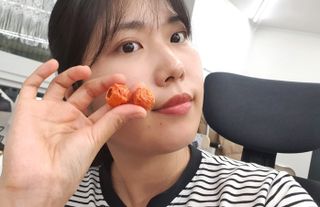 레드닥터 완숙토마토 + 통째로 동결건조한 대추방울토마토 — 5점을 준 리뷰어가 2022년 11월 올린 사용 사진