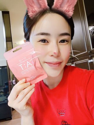 입 냄새 완화에 도움을 주는 에티켓 캔디 복숭아맛 앳캔디 — 5점을 준 리뷰어가 2020년 12월 올린 사용 사진