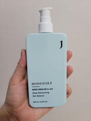 [정우성 올인원] 무슈제이 베이직 아쿠아 올인원 / 남자 화장품 브랜드 — 5점을 준 리뷰어가 2021년 3월 올린 사용 사진