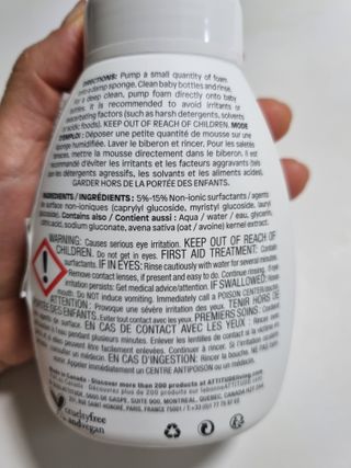 에티튜드 천연 젖병세정제 무향 아토베이비 폼타입 (295ml) 천연 친환경 비건 — 5점을 준 리뷰어가 2022년 8월 올린 사용 사진