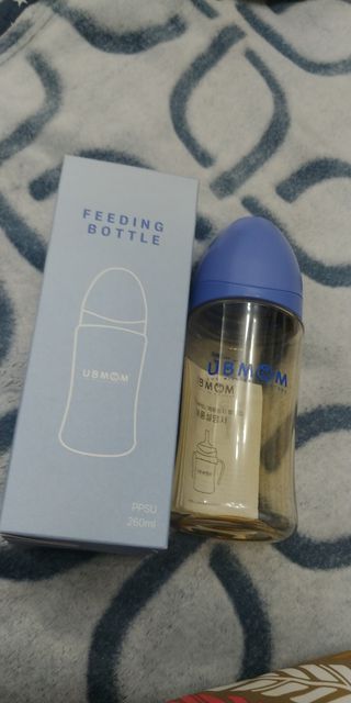 유비맘 PPSU 젖병 노꼭지_260ml_컬러 랜덤 발송 — 5점을 준 리뷰어가 2021년 1월 올린 사용 사진