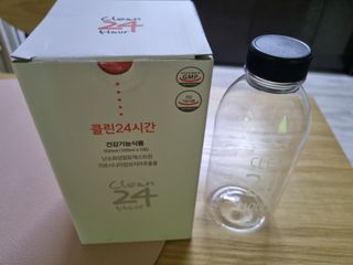 클린24시간 1BOX(5포) + 전용보틀(500ml) — 3점을 준 리뷰어가 2022년 10월 올린 사용 사진