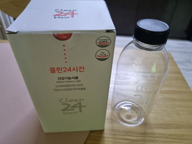 클린24시간 1BOX(5포) + 전용보틀(500ml) 리뷰 사진