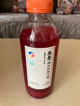 트롯전통식혜 트롯레드비트식혜 1리터 +500리터 — 4.5점을 준 리뷰어가 2021년 5월 올린 사용 사진