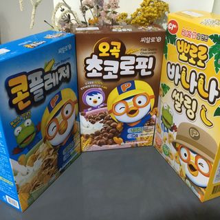 씨알푸드 뽀로로 시리얼 3종 — 5점을 준 리뷰어가 2022년 2월 올린 사용 사진