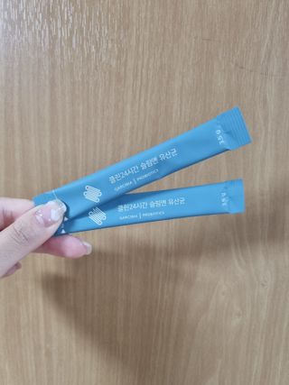 클린24시간 슬림앤유산균 1박스 (3.5g X 15포) — 5점을 준 리뷰어가 2022년 7월 올린 사용 사진