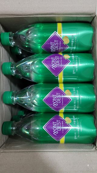 몽베스트 Montbest with Sparkling water Lemon OR Lime 20병(랜덤) — 5점을 준 리뷰어가 2021년 10월 올린 사용 사진