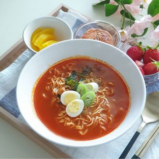 [풀무원] 자연은맛있다 정면, 백면, 홍면  세트 — 5점을 준 리뷰어가 2021년 4월 올린 사용 사진