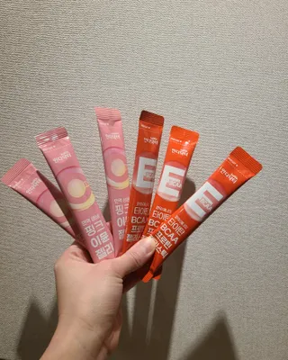 인디닥터 면역 생생 핑크 이뮨 젤리 + 타이탄 BCAA 프로틴 젤리스틱 — 5점을 준 리뷰어가 2022년 3월 올린 사용 사진