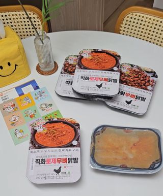[닭집아들] 직화무뼈닭발 &  신제품 직화로제무뼈닭발 — 5점을 준 리뷰어가 2024년 1월 올린 사용 사진