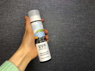 제주인디 삼달리 브리즈 바디&필로우 릴렉싱 미스트 제주 하귤 — 5점을 준 리뷰어가 2023년 2월 올린 사용 사진