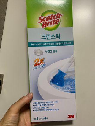 [3M] 스카치브라이트 크린스틱 향기톡톡 변기청소 핸들1 + 리필 16개 (라벤더/레몬 중 택1) — 5점을 준 리뷰어가 2024년 8월 올린 사용 사진