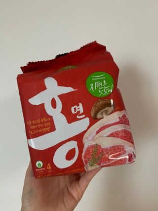 [풀무원] 자연은맛있다 정면, 백면, 홍면  세트 — 5점을 준 리뷰어가 2021년 4월 올린 사용 사진