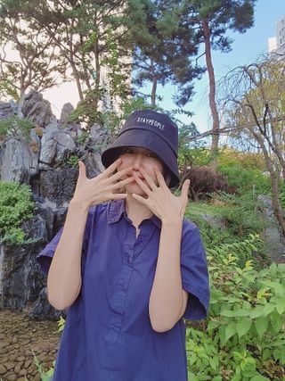 [스테이피플] STAYPEOPLE BUCKET HAT (BLACK) — 4점을 준 리뷰어가 2022년 9월 올린 사용 사진