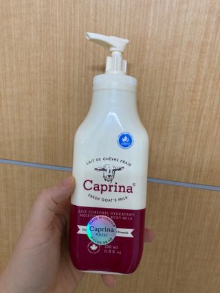 카프리나 프레쉬 산양밀크 모이스춰라이징 바디로션 350ml(오리지널향) — 5점을 준 리뷰어가 2022년 12월 올린 사용 사진