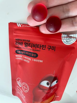 [푸름웰니스] 라바 멀티비타민 구미 36g — 5점을 준 리뷰어가 2022년 3월 올린 사용 사진