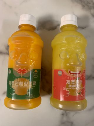 탐라원 제주의 맛, 몬딱주스 4종세트 - 한라봉몬딱주스, 천혜향몬딱주스, 청귤에이드, 당근몬딱주스 — 5점을 준 리뷰어가 2021년 7월 올린 사용 사진