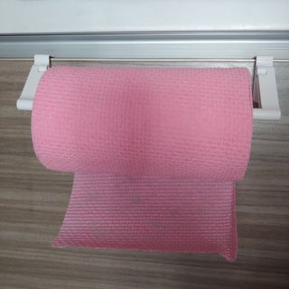 위케어 일회용 향균 수세미 50매 2롤 세트 총 100매 Pink — 5점을 준 리뷰어가 2021년 2월 올린 사용 사진