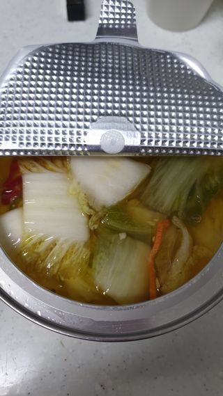셰프애찬 단호박 백김치 1kg — 4.5점을 준 리뷰어가 2022년 10월 올린 사용 사진