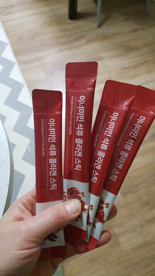 이너미인 석류 콜라겐 스틱 — 5점을 준 리뷰어가 2021년 1월 올린 사용 사진