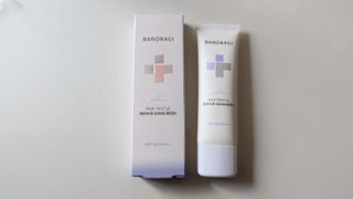 바노바기 코스메틱 바노바기 밀크씨슬 리페어 시카 선스크린 플러스 50ml — 5점을 준 리뷰어가 2023년 3월 올린 사용 사진