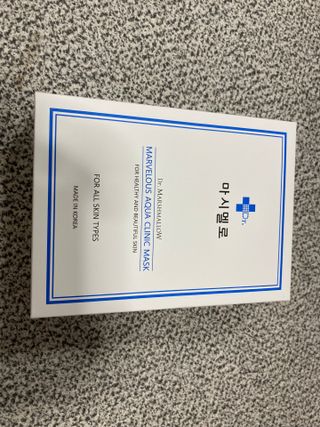 닥터마시멜로 닥터마스멜로 마블러스 아쿠아 클리닉 마스크 — 4.5점을 준 리뷰어가 2021년 7월 올린 사용 사진