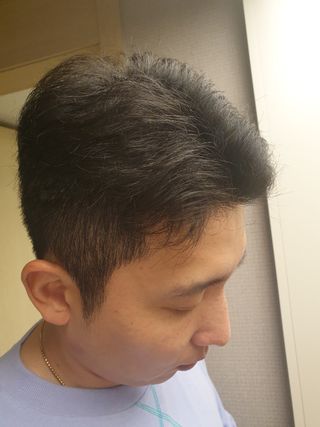 [갸스비] 곱슬 머리부터 파마까지 남자의 컬을 위한 갸스비 컬크림 — 4점을 준 리뷰어가 2021년 5월 올린 사용 사진