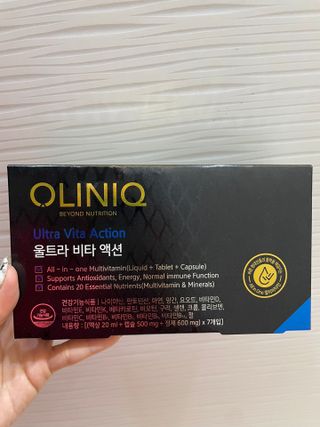 올리닉 울트라비타액션 — 5점을 준 리뷰어가 2021년 10월 올린 사용 사진