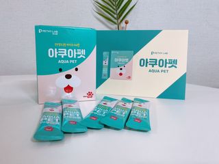 펫시랩 반려견용 액상 프리바이오틱스 아쿠아펫 — 4점을 준 리뷰어가 2021년 1월 올린 사용 사진