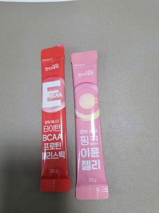 인디닥터 면역 생생 핑크 이뮨 젤리 + 타이탄 BCAA 프로틴 젤리스틱 — 5점을 준 리뷰어가 2022년 5월 올린 사용 사진