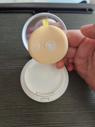 소이베베X신비아파트 모이스쳐 선팩트 SPF50+ PA+++ — 5점을 준 리뷰어가 2023년 4월 올린 사용 사진
