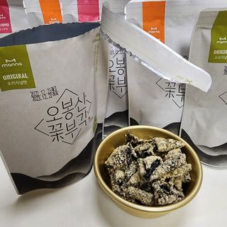 오봉산꽃부각 [만나식품] 오봉산 꽃부각 3가지 맛(오리지널, 새우맛, 매운고추맛) — 5점을 준 리뷰어가 2022년 12월 올린 사용 사진