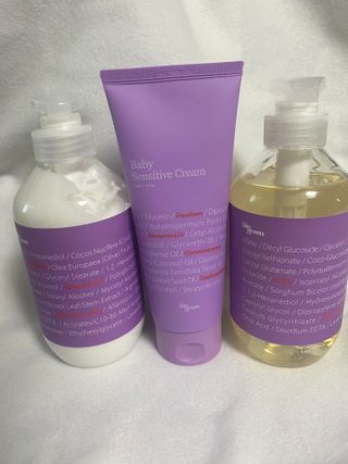 빅그린 베이비라인 3종세트 - 샴푸앤바디워시500ml,올인원로션500ml,바디크림170ml — 4.5점을 준 리뷰어가 2022년 12월 올린 사용 사진