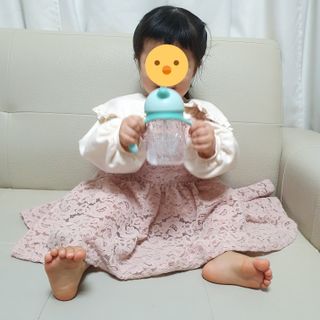 유비맘 트라이탄 코니빨대컵_컬러 랜덤 발송 — 3.5점을 준 리뷰어가 2021년 1월 올린 사용 사진