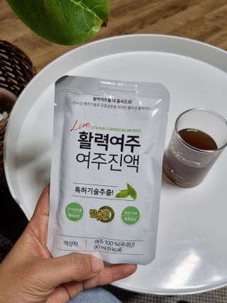 참유원 특허제조 활력 여주진액 여주즙 50포 — 5점을 준 리뷰어가 2022년 1월 올린 사용 사진