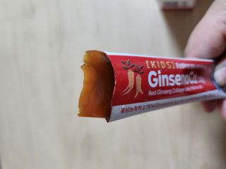 (주)닥터오레고닌 진세노카 키즈 홍삼젤리스틱 — 4점을 준 리뷰어가 2023년 8월 올린 사용 사진