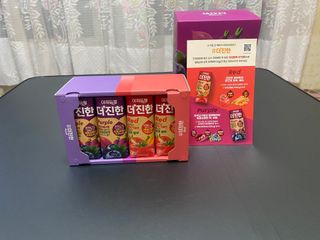 [롯데칠성] 야채듬뿍 더'진한 [롯데칠성] 야채는 이제 COLORFULL! 야채듬뿍  더 진한 레드 4개 +퍼플 4개 (총 8개) — 4.5점을 준 리뷰어가 2023년 6월 올린 사용 사진