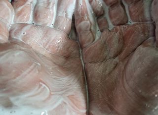 벨먼 내추럴스파 수분광채 스크럽 바디워시 600ml 5종 — 5점을 준 리뷰어가 2022년 5월 올린 사용 사진
