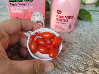 앙팡 츄어블 식물성 오메가3 1000mg x 80캡슐 — 3점을 준 리뷰어가 2022년 10월 올린 사용 사진