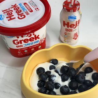 [구매평]▪︎ 덴마크 하이(Hej!) 브랜드 패키지(요구르트, 그릭요거트)only 로켓프레쉬 — 5점을 준 리뷰어가 2025년 5월 올린 사용 사진