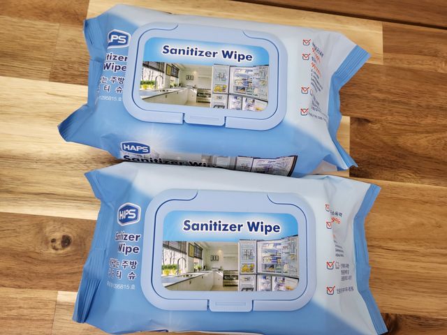 햅스 세균없는 주방 대형 2팩, HAPS sanitizer wipe 리뷰 사진