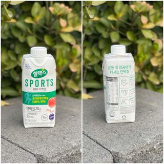 셀렉스스포츠 셀렉스 스포츠 웨이 프로틴 복숭아_ 330ml x 12팩 — 3.5점을 준 리뷰어가 2021년 3월 올린 사용 사진