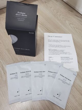 [이즈라이프코스메틱] 퍼퓸 드라이어 시트 히노끼향  or 블랑향 2중 택1 30매 — 5점을 준 리뷰어가 2021년 5월 올린 사용 사진