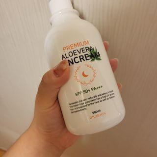 [닥터문] 프리미엄 알로에베라 선크림 500ml — 5점을 준 리뷰어가 2022년 7월 올린 사용 사진
