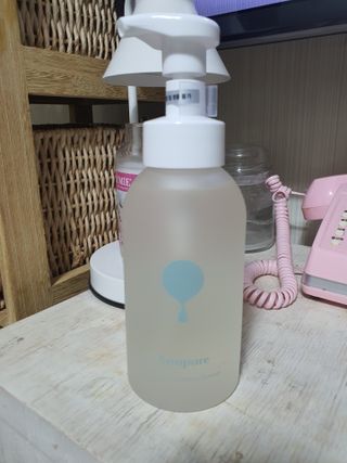 아미퓨어 [라이브] 피부장벽 강화를 위한 머랭 버블 클렌저 천연계면활성제로 온가족 사용가능 — 5점을 준 리뷰어가 2021년 7월 올린 사용 사진