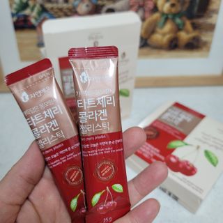 자연에온 가득담은 몽모랑시 타트체리 콜라겐 젤리스틱 — 5점을 준 리뷰어가 2021년 1월 올린 사용 사진