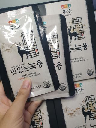 [몸엔용] 과일을 넣어 국산녹용을 맛있게 60ml x 30포 — 5점을 준 리뷰어가 2021년 6월 올린 사용 사진